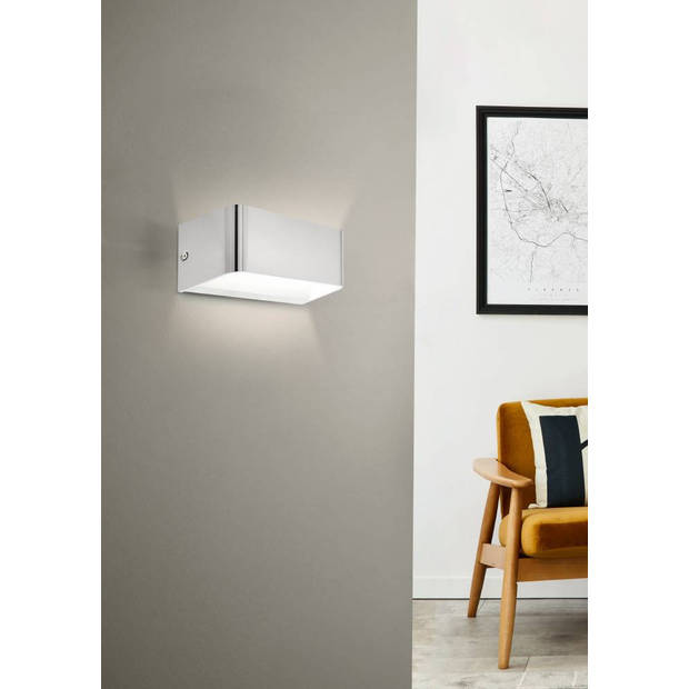 EGLO Sania 4 Wandlamp - LED - 20 cm - Nikkelmat