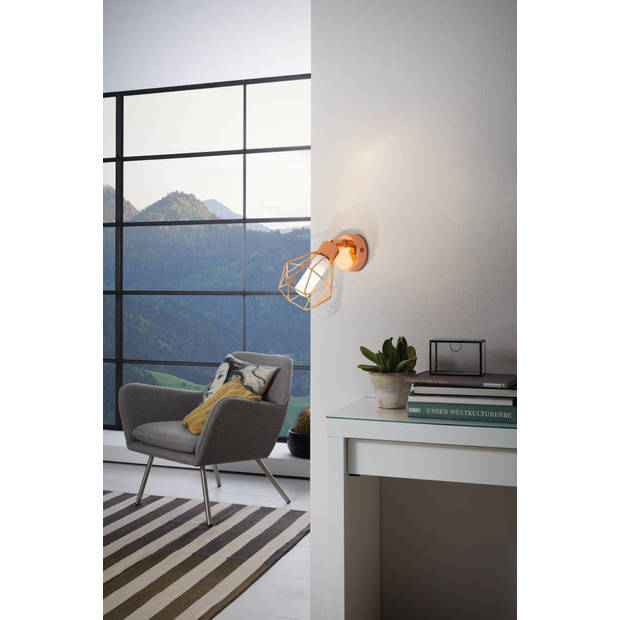 EGLO Zapata Wandlamp - G9 - Ø 6 cm - Koper