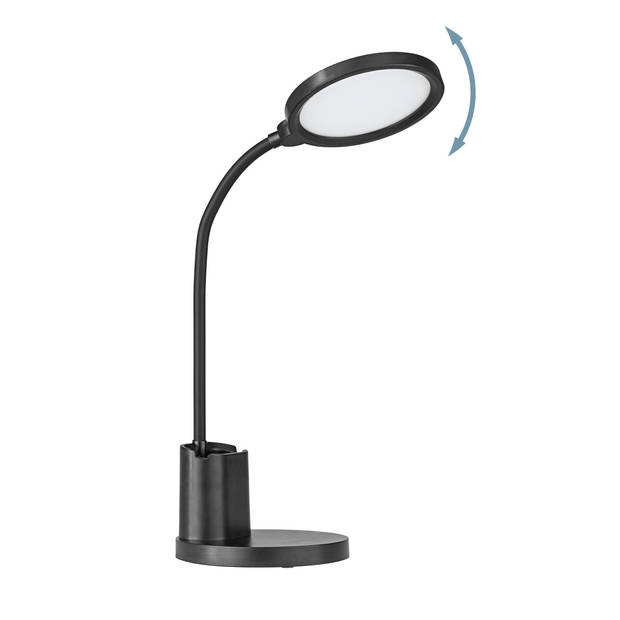 EGLO Brolini - tafellamp/bureaulamp - inclusief LED - TOUCH - dimbaar - Zwart