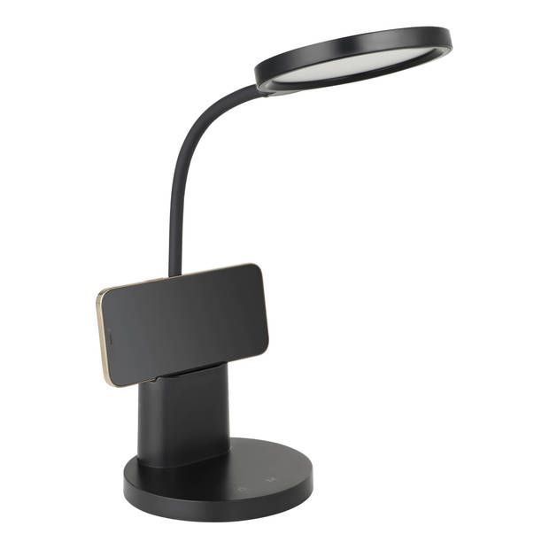 EGLO Brolini - tafellamp/bureaulamp - inclusief LED - TOUCH - dimbaar - Zwart