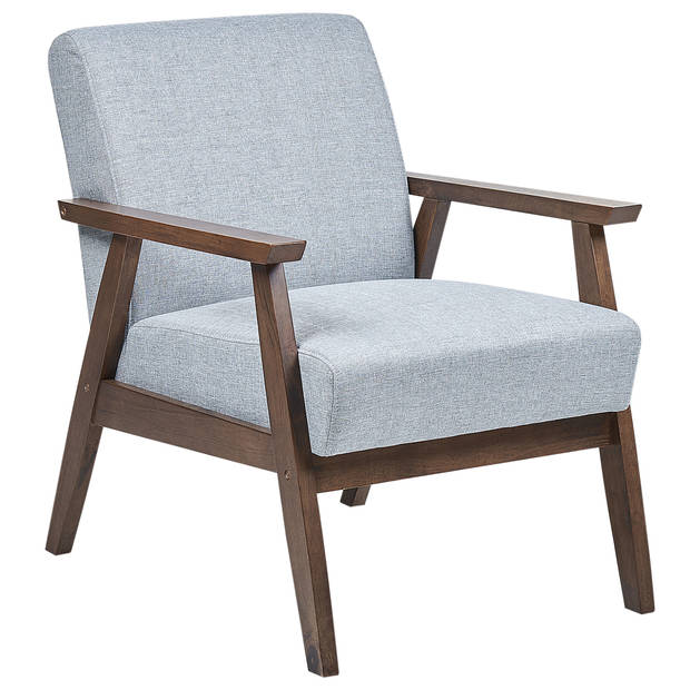 Beliani ASNES - Fauteuil-Grijs-Polyester