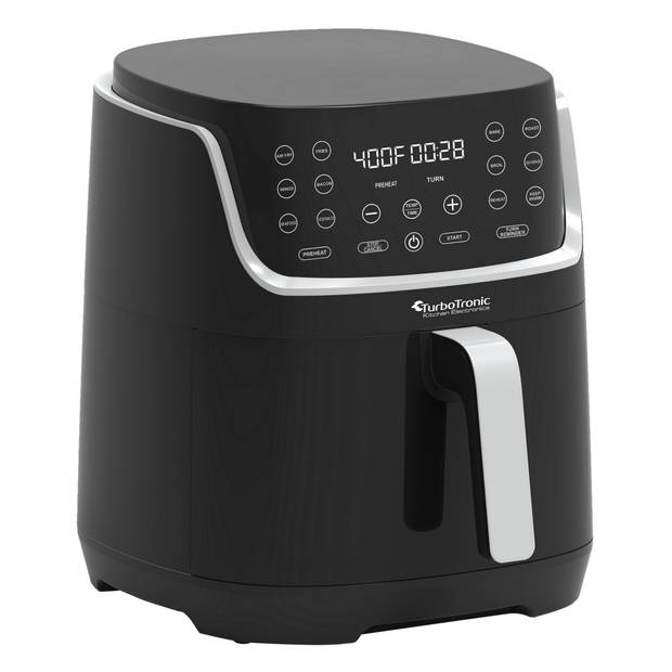 TurboTronic AF13D Airfryer XL - Heteluchtfriteuse - 8 Liter - Zwart