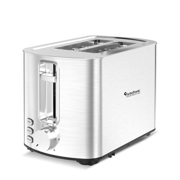 TurboTronic BF12 Broodrooster - Toaster - 2 Boterhammen - RVS