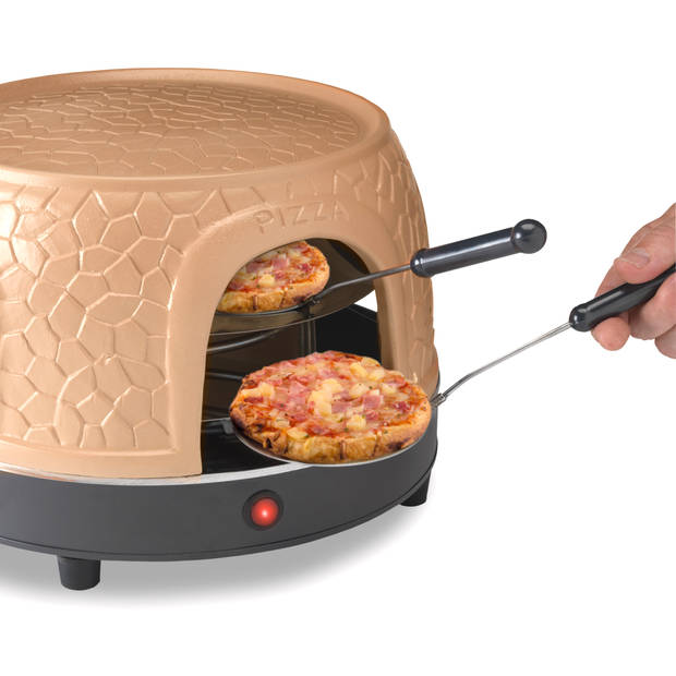Pizza oven voor 8 personen, inclusief bakspatels, bakplaat en pizzavorm Gastronoma