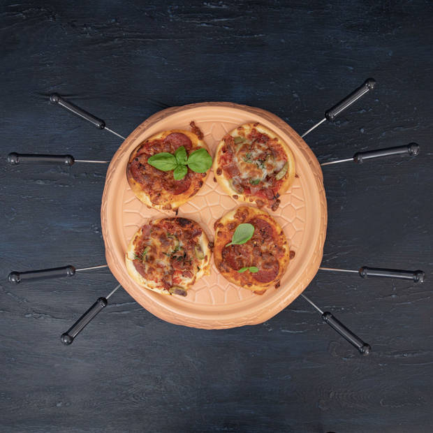 Pizza oven voor 8 personen, inclusief bakspatels, bakplaat en pizzavorm Gastronoma