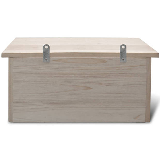 The Living Store Mussenhuisjes - Hout - 44x15.5x21.5 cm - Geschikt voor mussen