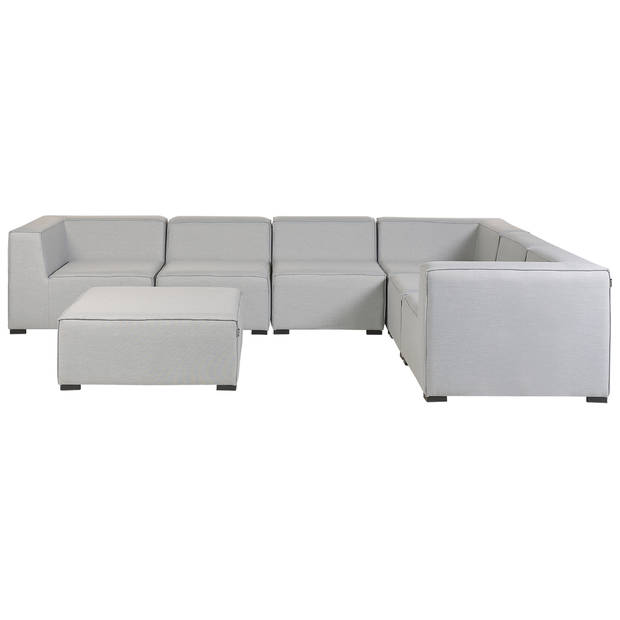 Beliani AREZZO - Loungeset-Grijs-Polyester