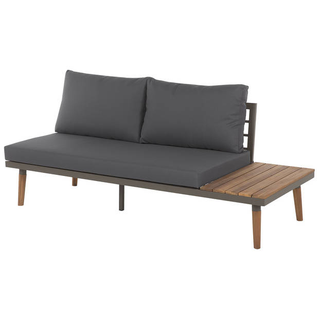 Beliani CORATO - Loungeset-Grijs-Acaciahout