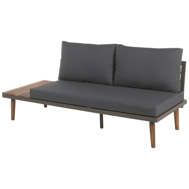 Beliani CORATO - Loungeset-Grijs-Acaciahout