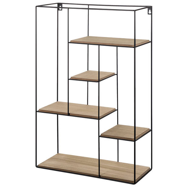 Beliani LAUREL - Wandkast-Lichte houtkleur-MDF