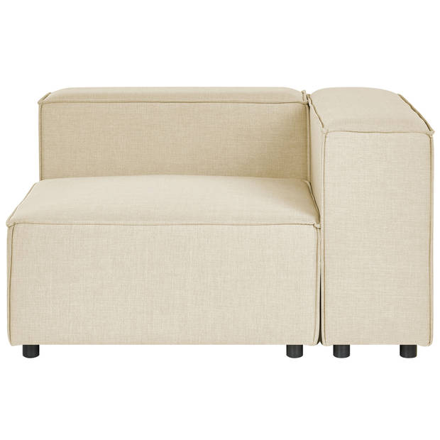 Beliani APRICA - Modulaire Sofa-Beige-Linnen