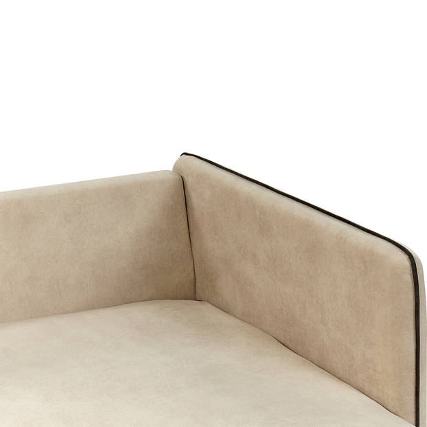 Beliani ALTAN - Hoekbank-Beige-Fluweel