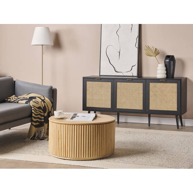 Beliani OPOCO - Sideboard-Zwart-MDF