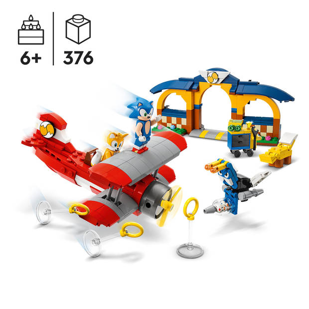 LEGO 76991 Sonic The Hedgehog Tails' werkplaats en Tornado vliegtuig (4119100)