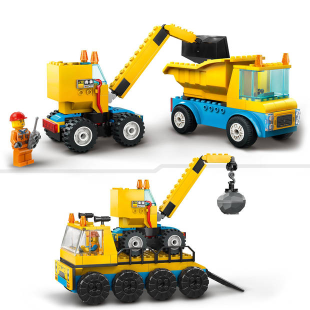 LEGO 60391 City Kiepwagen, bouwtruck en sloopkraan (4116039)