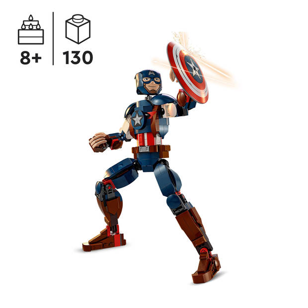 LEGO 76258 Super Hero Captain America bouwfiguur (4116258)