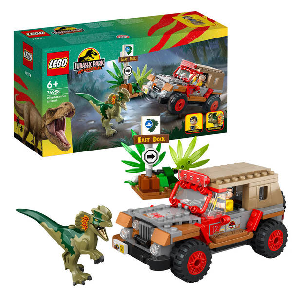 LEGO 76958 Jurassic World Dilophosaurus Hinderlaag (4116580)