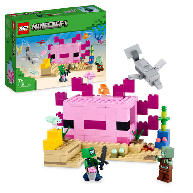 LEGO 21247 Minecraft Het Axolotl-huis (4111247)