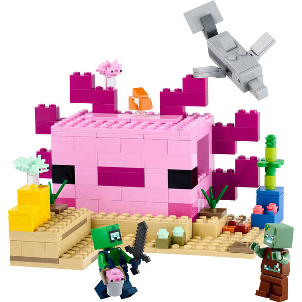 LEGO 21247 Minecraft Het Axolotl-huis (4111247)