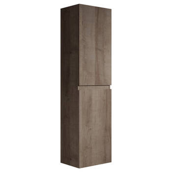 Badplaats Badkamerkast Angela 40 x 30 x 150 cm - bruin eiken