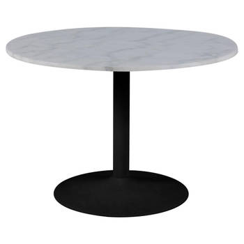 Giga Living - Eettafel Cubert Marmer Wit/Zwart