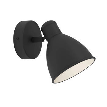 EGLO SAN PERI 1 Wandlamp - LED - 13 cm - Zwart;Wit