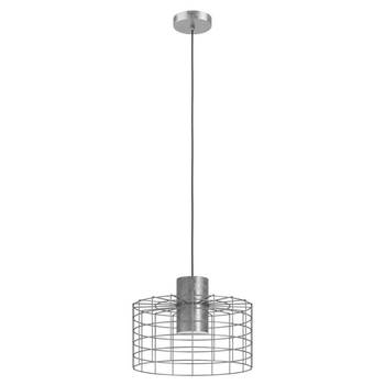 EGLO Milligan Hanglamp - E27 - industrieel - Ø 38 cm - Grijs