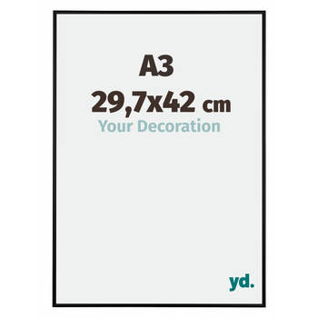 Fotolijst 29,7x42cm A3 Zwart Mat Aluminium Austin