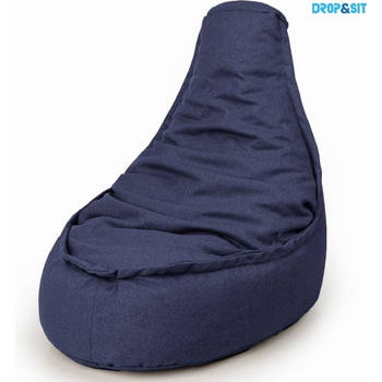 Blokker Parya - Zitzak Stoel Volwassenen - 95 x 75 cm - Beanbag Blauw - Waterafstotend - Voor Binnen en Buiten aanbieding