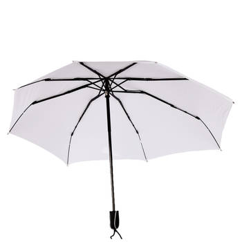 Paraplu's Opvouwbare Paraplu Wit Stormparaplu Stevige Handmatig Diameter 107 cm Windsnelheden tot 80 km/h