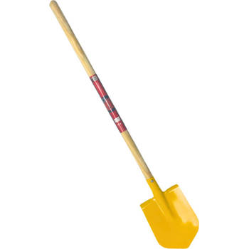 Synx Tools Kinderschopje Mini Spade geel - Kinderspade - Buitenspeelgoed - Tuinierspeelgoed- Totale lengte 73cm