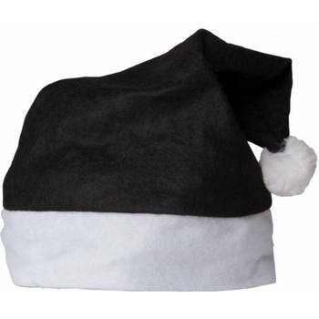 Benza Kerstmuts - Zwart - Vilt - One Size
