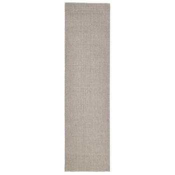 The Living Store Sisal Kleed - 80 x 300 cm - Duurzaam materiaal - Meerdere toepassingen - Anti-slipfunctie - Eenvoudig