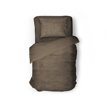 Eleganzzz Dekbedovertrek Teddy Pluche - taupe 140x200/220cm