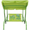 The Living Store Schommelstoel Kinderen - Groen - 115 x 75 x 110 cm - Stalen buis en 210D oxford stof