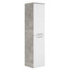 Badplaats Badkamerkast Saturnus 35 x 35 x 130 cm - beton grijs met wit