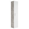 Badplaats Badkamerkast Pluto 30 x 30 x 150 cm - beton grijs met wit