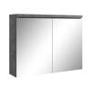 Badplaats Spiegelkast Paso LED 80 x 20 x 60 cm - donker grijs