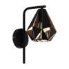 EGLO Carlton 4 Wandlamp - E27 - 16 cm - Zwart;Koper