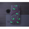 Sleeptime Glow in the dark Unicorn Dekbedovertrek - 140X200/220 + 1 x kussensloop 60x70 - Roze