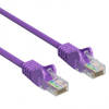 Cat 5e - U/UTP - Netwerkkabel - Patchkabel - Internetkabel - 1 Gbps - 0.25 meter - Paars - Allteq