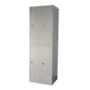 Lockerkast Grijs - 60x185 cm - 4 lockers