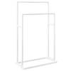 The Living Store Handdoekenrek Badkamer - 48 x 24 x 78.5 cm - Vrijstaand - Hoogwaardig IJzeren Frame met 2 Niveaus -