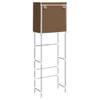 The Living Store Toiletrek 2-laags - 56 x 30 x 170 cm - Stevige structuur - ruimtebesparend - flexibel gordijn -