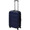 The Living Store Hardcase Kofferset - Blauw - ABS - S- 45.5x30x20 cm / M- 55x36x22 cm / L- 66x41x24 cm - Spanriemen -