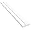 The Living Store Douche Wandschap - Wit - 100 x 15.5 x 3 cm - Aluminium - Voor 6mm/8mm/10mm glas - Draagvermogen meer