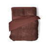 Eleganzzz Dekbedovertrek Flanel Fleece - roze bruin 240x200/220cm