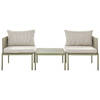 Beliani TERRACINA - Loungeset-Groen-Aluminium