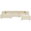 Beliani APRICA - Modulaire Sofa-Beige-Linnen