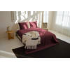 Zydante Home® Bedsprei Incl. 2 Hoezen -Bordeaux Rood Rope - 220x240 cm + 2 * 60x70 cm